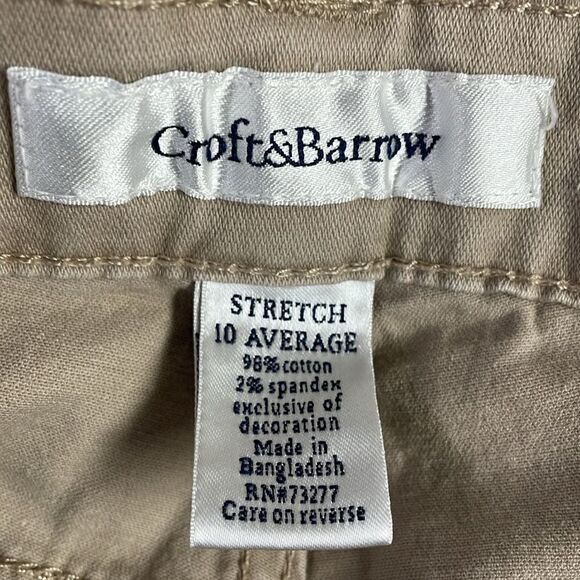 Croft & Barrow Stretch Ladies Pants, Size 10 Average, Khaki - Picture 7 of 7